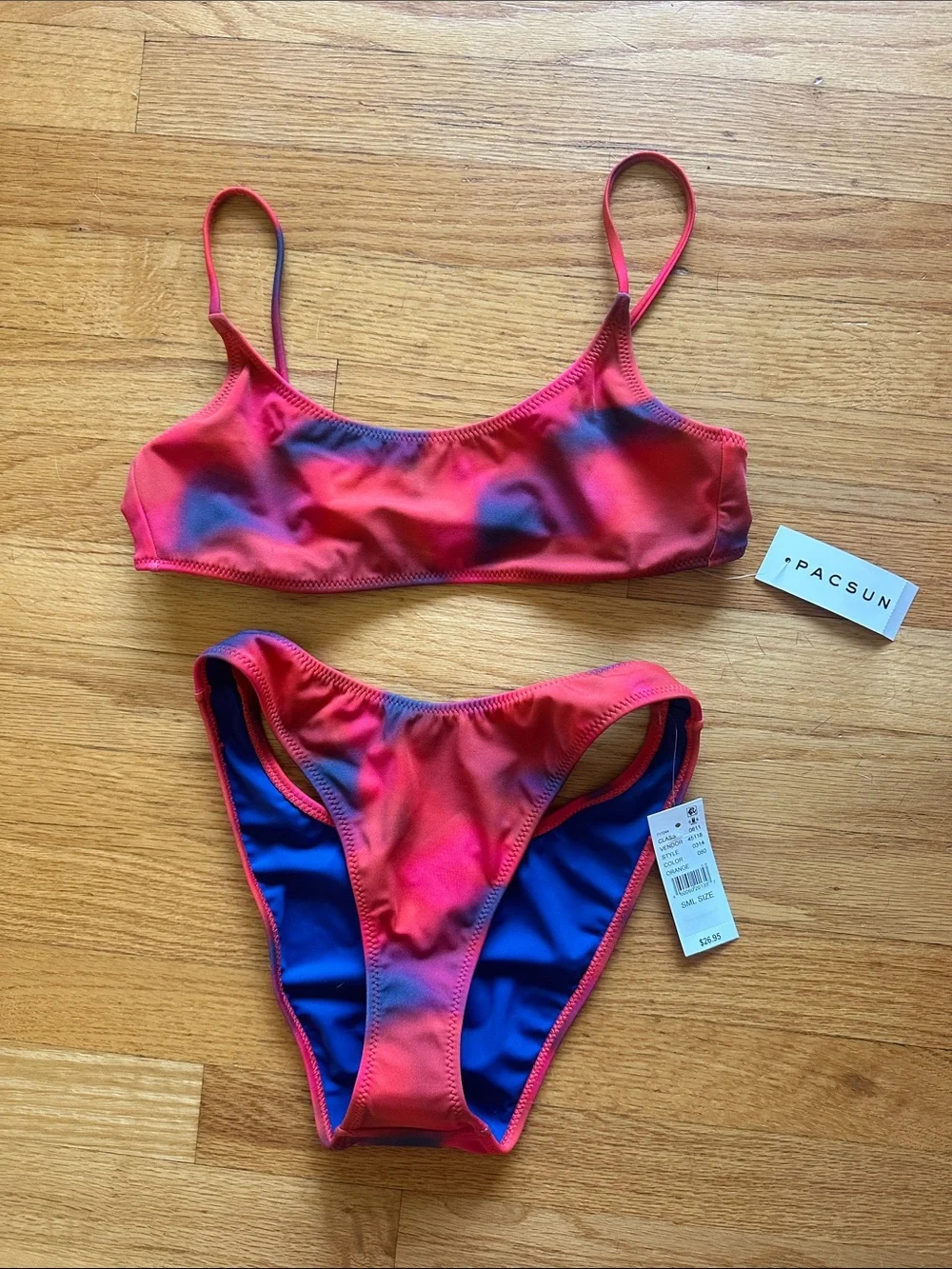NWT Pac Sun High Leg Bikini Size Small